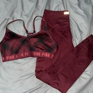 Victoria Secret pink-  leggings and sports bra